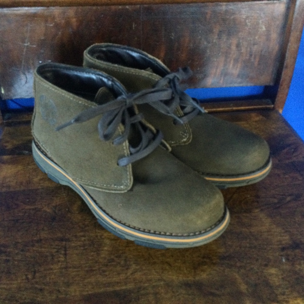 Men's Dunham New Balance Leather Suede Chukka 8D Desert Boots Brown